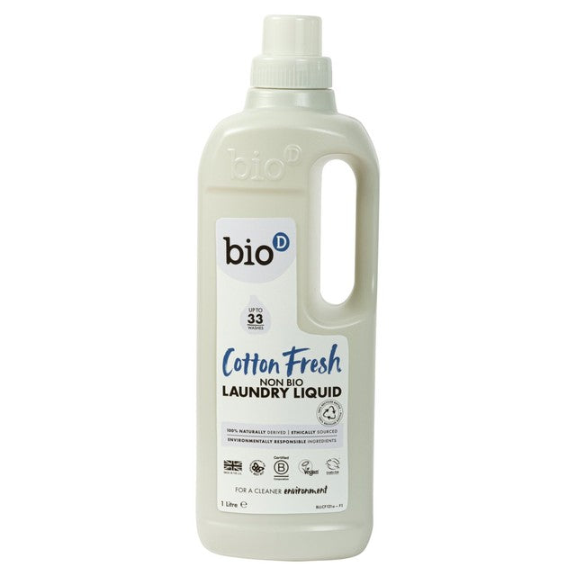 Bio-D Cotton Fresh laundry liquid 1L - British product