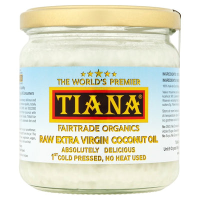 Tiana Organic Raw Extra Virgin Coconut Oil 350ml