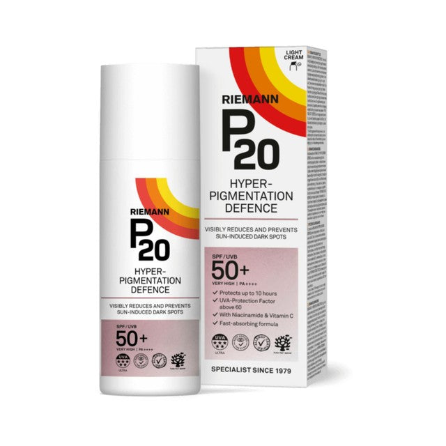 Riemann P20 Hyperpigmentation Face SPF 50+ sun cream 50ml, imported from the UK