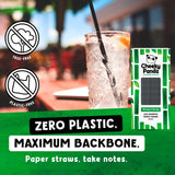 Cheeky Panda bamboo paper straws black 250 pack - British product