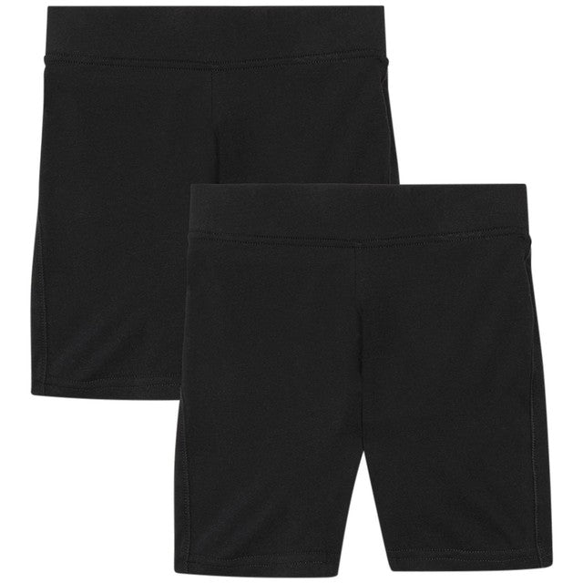 M&S girls' cotton stretch shorts black 3-4 years, UK version