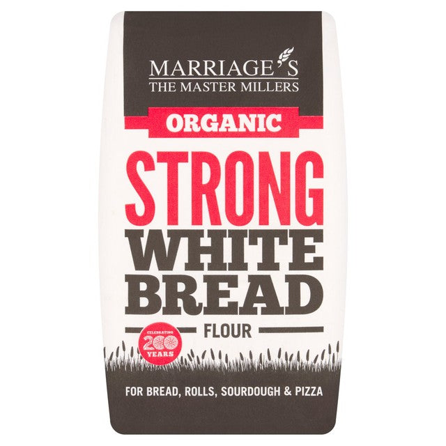 Marriage's Organic Strong White Bread Flour 1kg, imported from the UK