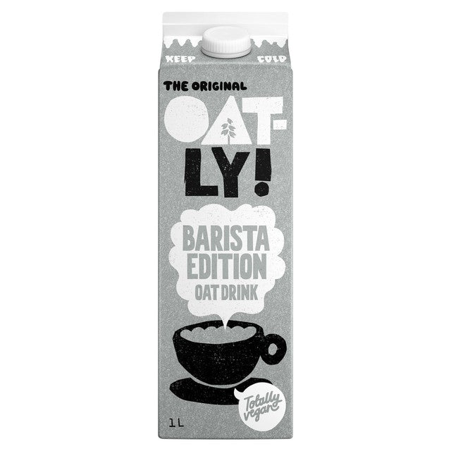 Oatly Barista Chilled Oat Drink 1L, imported from the UK