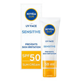 Nivea SPF 50 Face Sun Cream 50ml, imported from the UK
