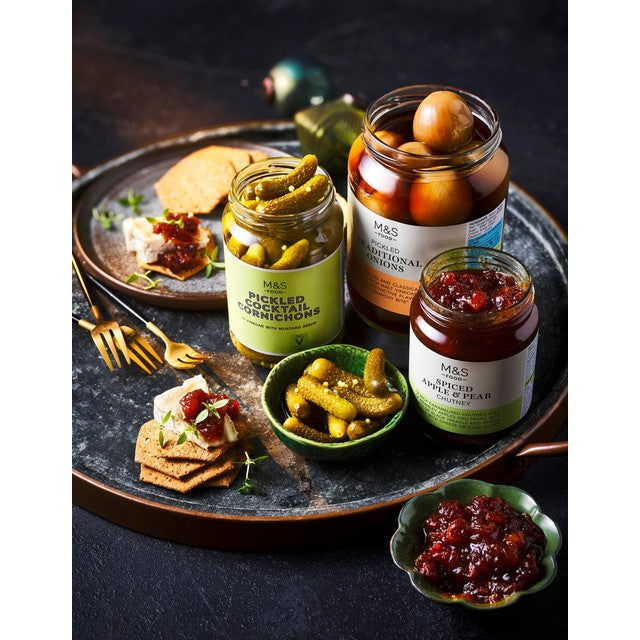 M&S traditional pickled onions 680g, imported from the UK