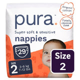 Pura Size 2 disposable nappies, imported from the UK