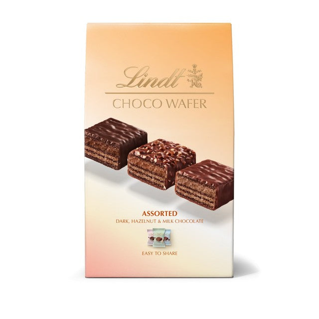 Lindt assorted chocolate wafer box 138g, UK version