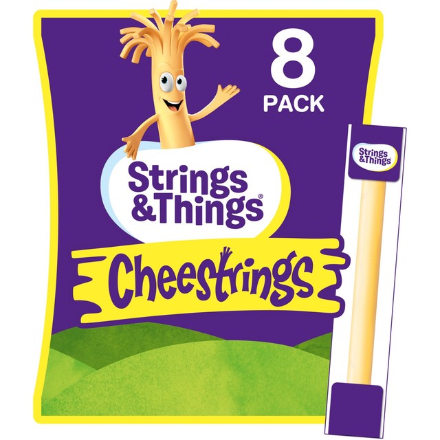 Strings & Things Cheestrings Original cheese snacks 8 x 20g - British product