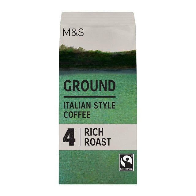 M&S Italian ground coffee 227g, imported from the UK