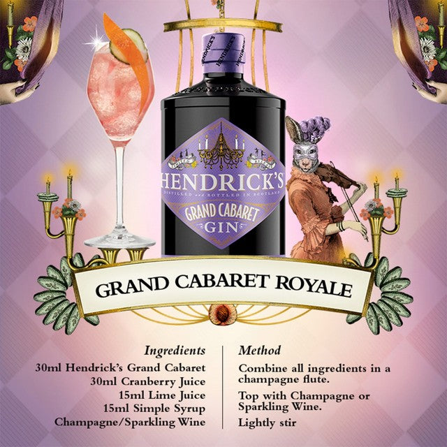 Hendrick's Grand Cabaret gin 70cl, UK version