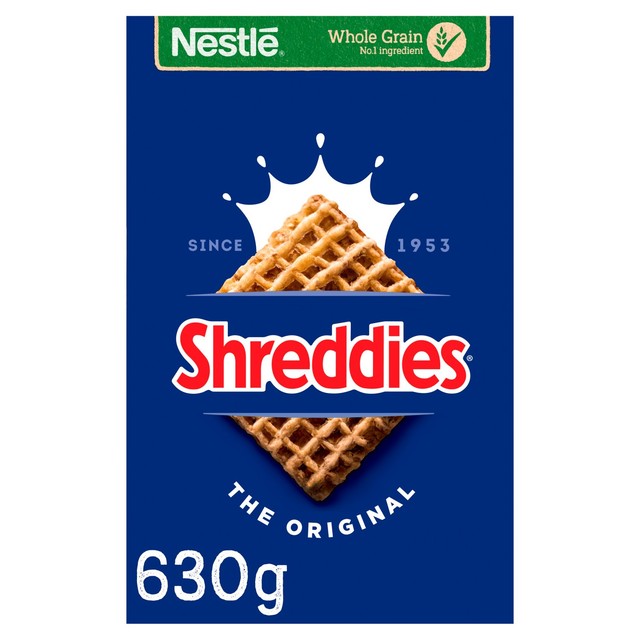 Nestle Shreddies Original malted wheats cereal 630g (British brand)