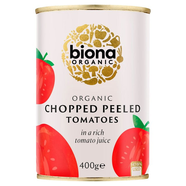 Biona organic chopped peeled tomatoes 400g - British product