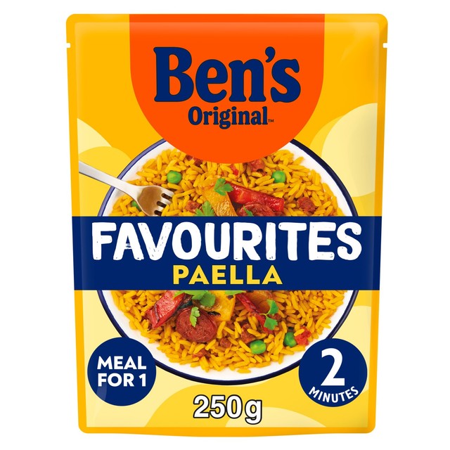 Ben's Original Paella ready meal with chorizo and vegetables 250g - British product