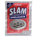 Kilrock SLAM Plughole Unblocker Kitchen Drain 60g Sachet, UK version