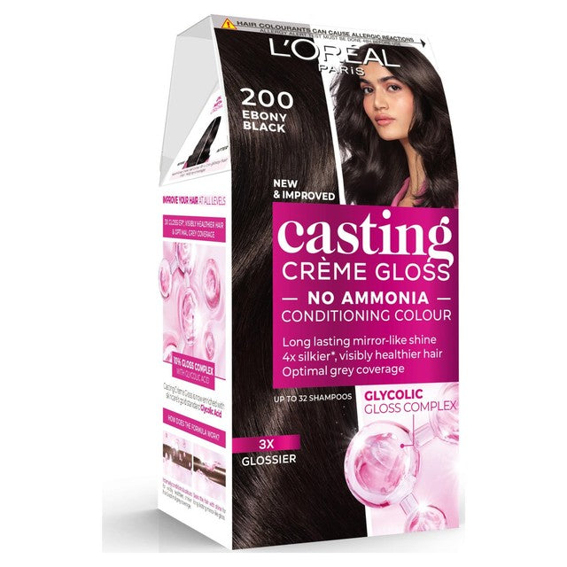 L'Oreal Casting Creme Gloss Ebony Black hair dye, UK version