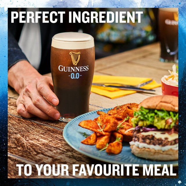 Guinness Draught 0.0% Alcohol Free Stout 4x440ml, UK version