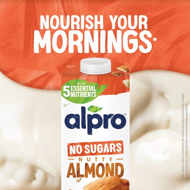 Alpro Almond No Sugar Dairy-Free Drink 1L - British product
