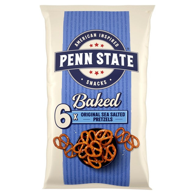 Penn State sea salted pretzels 132g multipack, imported from the UK