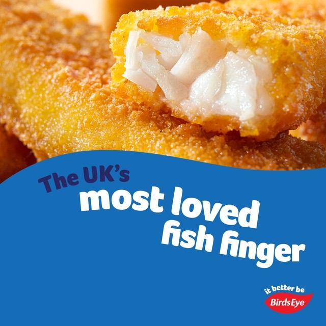 Birds Eye breaded cod fish fingers 504g - British product