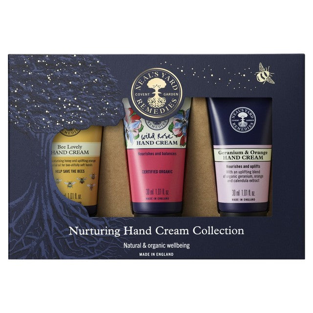 Neal's Yard Nurturing Hand Cream Collection 3 x 30ml, imported from the UK