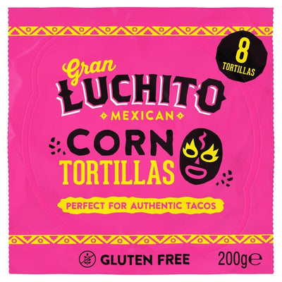 Gran Luchito Mais Glutenfri Små Skall Tortilla Wraps