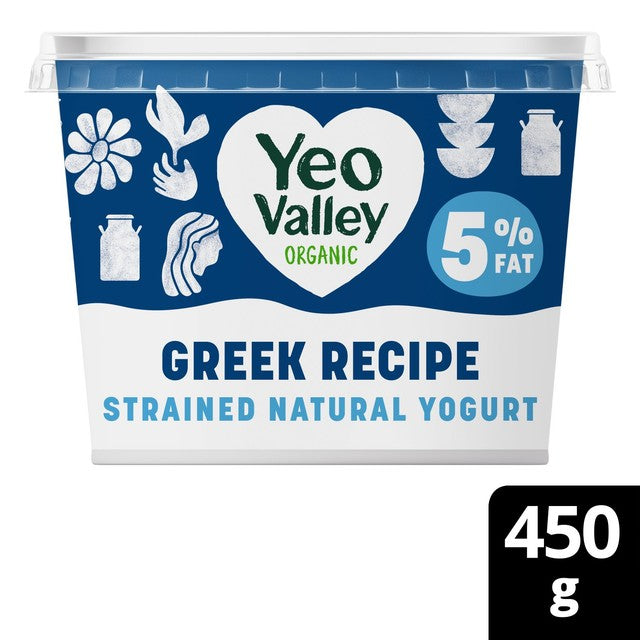 Yeo Valley Strained Natural Yogurt Greek Recipe 450g (British brand)