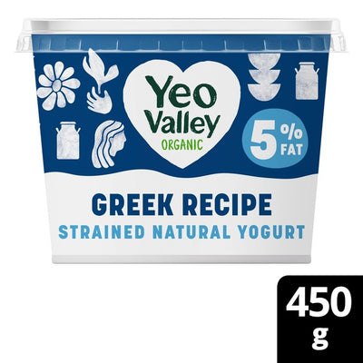 Yeo Valley Organic Greek Recipe Strained Natural Yogurt 450g