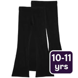 M&S girls cotton flared leggings black 10-11 years, imported from the UK