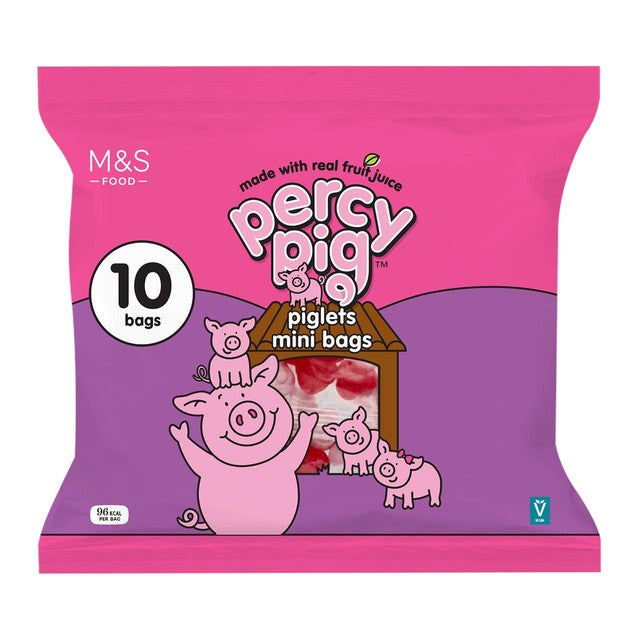 Marks and Spencer Percy Pig fruit gums multipack, imported from the UK