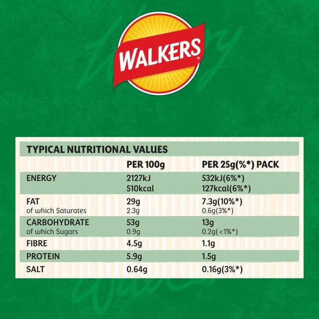 Walkers Salt & Vinegar Crisps Multipack (British brand)