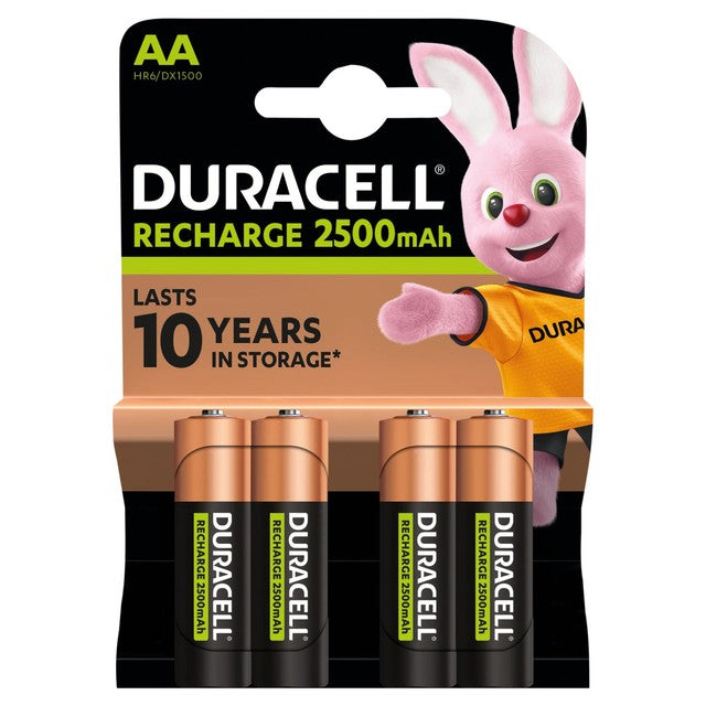 Duracell Recharge Ultra AA rechargeable batteries 4-pack - British product