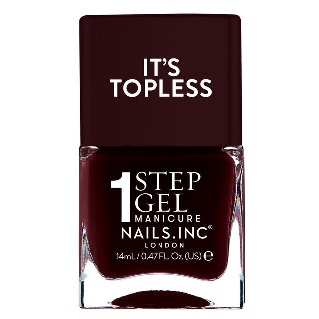 Nails Inc. Topless Billie gel nail polish 14ml, imported from the UK