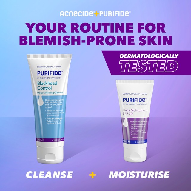 Cetaphil Purifide Blackhead Control Scrub 120ml, imported from the UK
