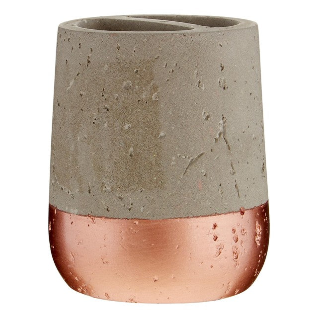 Premier Housewares Neptune Copper and Concrete toothbrush holder, imported from the UK