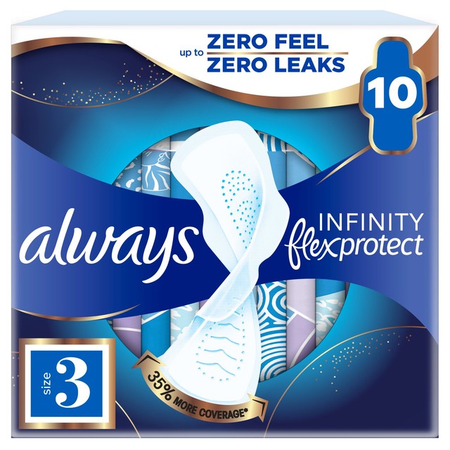 Always Infinity Night Wings Sanitary Towels Size 3 - British product