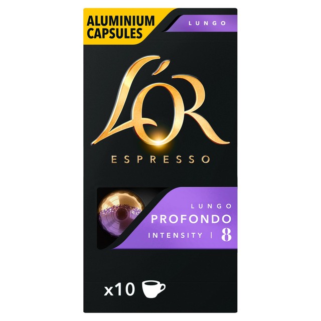 L'OR Lungo Profondo Coffee Capsules 10 pack, UK version