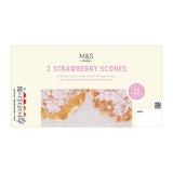 M&S strawberry scones with cream and jam 156g, imported from the UK