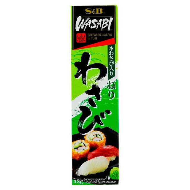 S&B wasabi horseradish paste 43g (British brand)