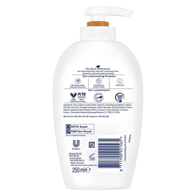 Dove shea butter warm vanilla hand wash 250ml - British product