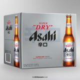 Asahi Super Dry lager beer 12 x 330ml bottles - British product
