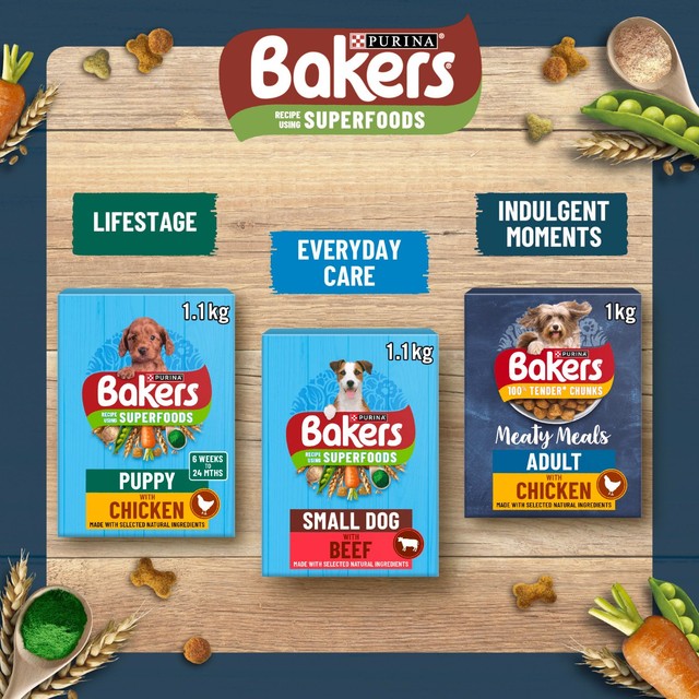 Bakers beef with vegetables dry dog food 3kg - British product