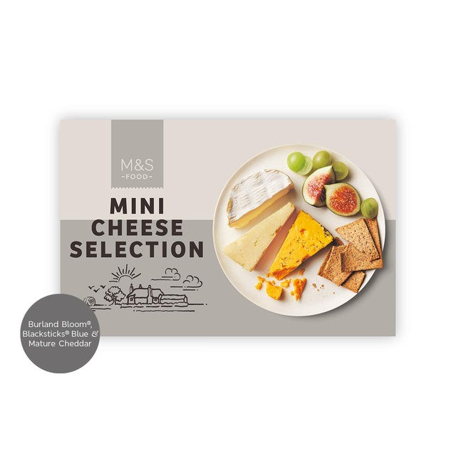 M&S Mini Cheese Selection 155g, imported from the UK