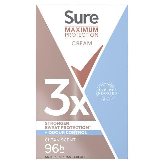 Sure Deodorant Clean Scent Cream Stick 45ml (British brand)