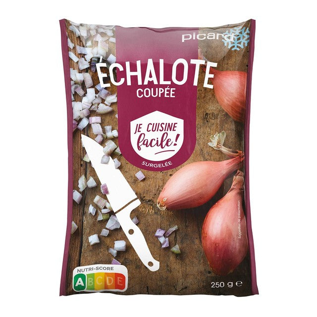 Picard frozen chopped shallots 250g, imported from France