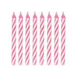 Unique Party pink spiral birthday candles pack of 24, imported from the UK