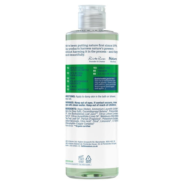 Faith in Nature aloe vera body wash 400ml - British product