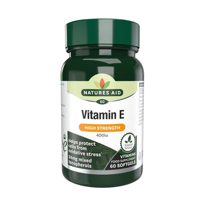 Natures Aid Vitamin E Soft Gel Supplements 60 Count