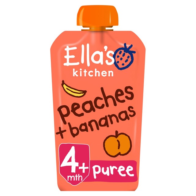 Ella's Kitchen peaches and bananas baby food pouch 120g - British product