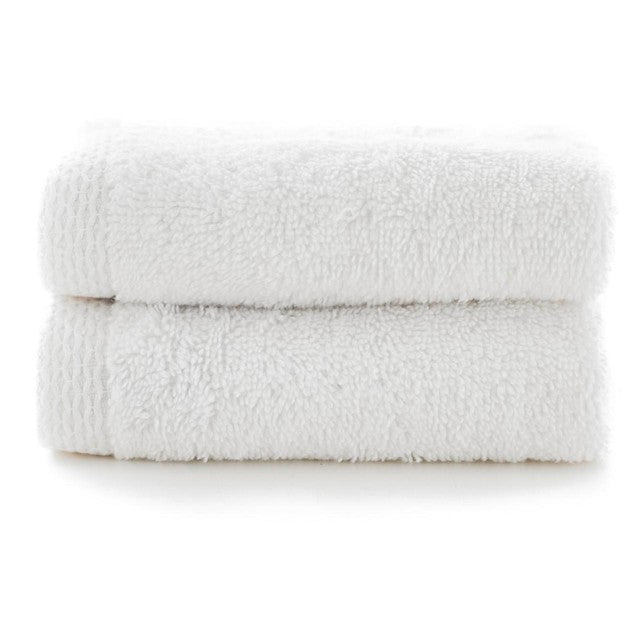 The Lyndon Company white Egyptian spa face cloths 30x30cm (British brand)
