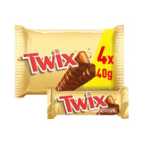 Twix Caramel & Milk Chocolate biscuit bars 4 x 40g (British brand)